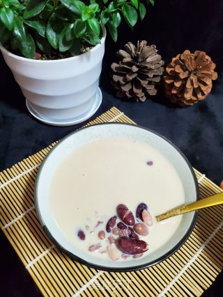 花生红腰豆牛奶饮的做法步骤：7