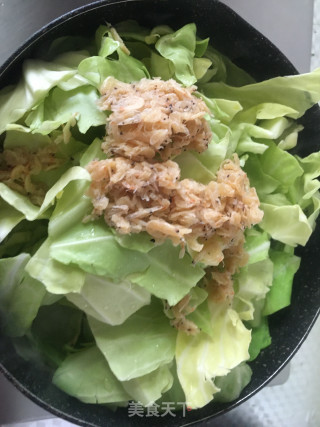包菜虾皮汤的做法步骤：4