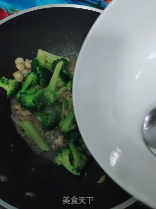 扇贝西蓝花的做法步骤：12