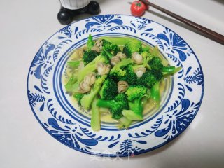 扇贝西蓝花的做法步骤：13