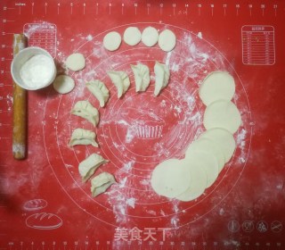 西瓜皮鸡蛋饺子的做法步骤：5