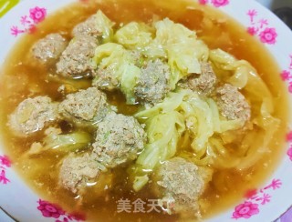 羊肉白菜丸子汤的做法步骤：20