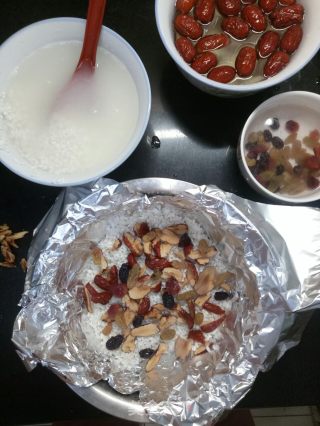 红枣果干米糕的做法步骤：4