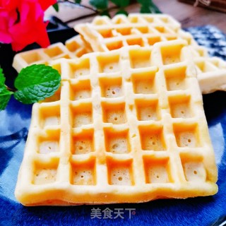 华夫饼的做法步骤：9
