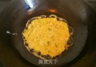 剩米饭鸡蛋饼的做法步骤：10