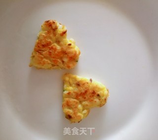 剩米饭鸡蛋饼的做法步骤：13