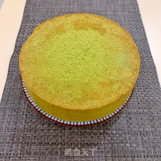 抹茶戚风蛋糕的做法步骤：15