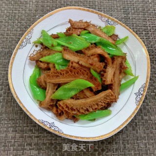 尖椒炒牛肚的做法步骤：8