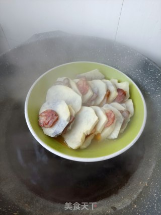 芋头蒸双腊的做法步骤：6