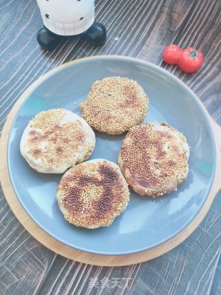 芝麻酱烧饼的做法步骤：16