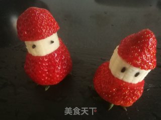 草莓香蕉圣诞老人的做法步骤：5