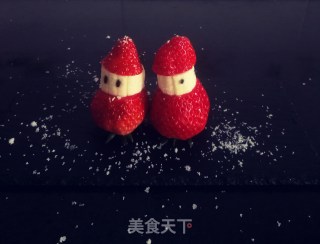 草莓香蕉圣诞老人的做法步骤：11
