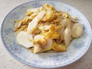 山药炒鸡蛋的做法步骤：4