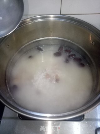 红枣桂圆大米粥的做法步骤：4