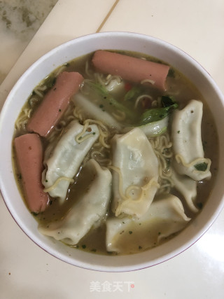 饺子拉面的做法步骤：5