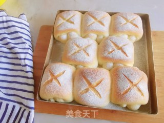 日式牛奶面包卷的做法步骤：16