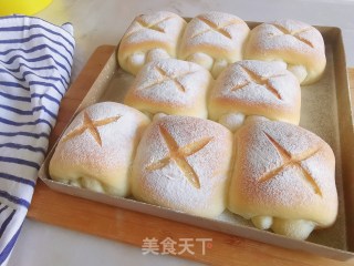 日式牛奶面包卷的做法步骤：17