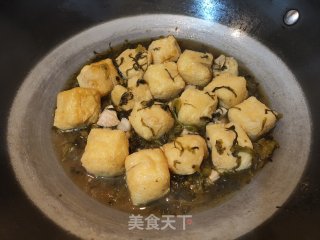 酸菜焖豆泡的做法步骤：9