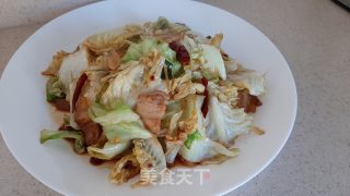 干煸手撕包菜的做法步骤：8
