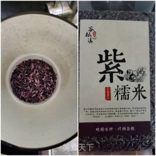 紫糯米粥的做法步骤：1