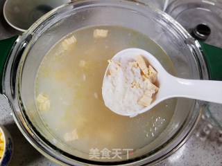 白果腐竹粥的做法步骤：3