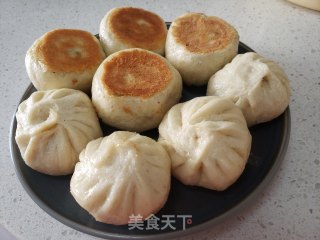 全麦面水煎小笼包的做法步骤：13