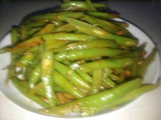 豆瓣酱炒四季豆的做法步骤：8