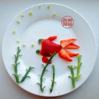 草莓蒜薹鱼儿的做法步骤：13