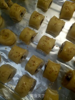 豆沙椰蓉一口酥饼干的做法步骤：9