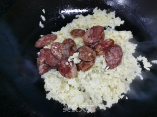 腊肠炒饭的做法步骤：5