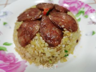 腊肠炒饭的做法步骤：10