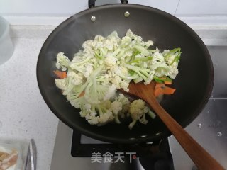 素炒花菜的做法步骤：4