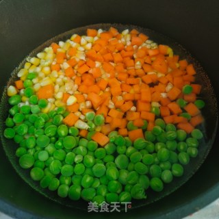 开运年菜～节节高升之竹报平安(素炒杂蔬)的做法步骤：3