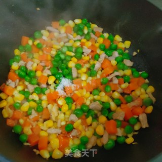 开运年菜～节节高升之竹报平安(素炒杂蔬)的做法步骤：7