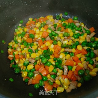 开运年菜～节节高升之竹报平安(素炒杂蔬)的做法步骤：9