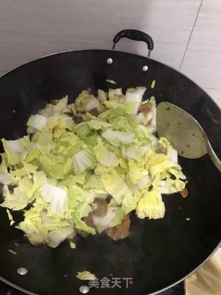 油炸子炒大白菜的做法步骤：4
