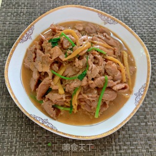 老姜炒里脊肉的做法步骤：10