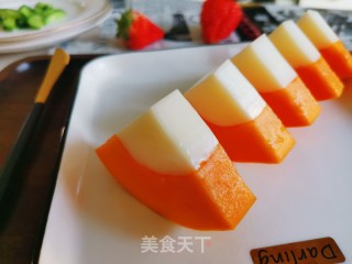 木瓜牛奶冻的做法步骤：11