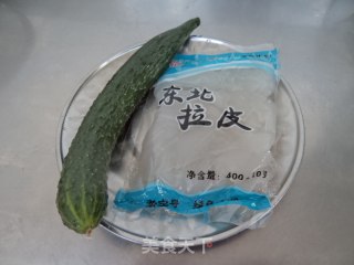 鸭丝拉皮的做法步骤：2