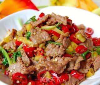 小炒牛肉的做法步骤：5