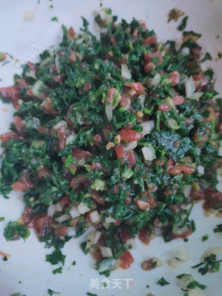 荠菜煎饺的做法步骤：9