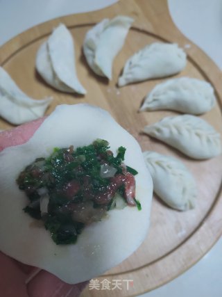 荠菜煎饺的做法步骤：13