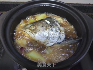 砂锅鱼头的做法步骤：9