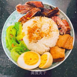 家庭式烤箱版“烤鸭饭”的做法步骤：7