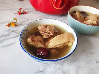 高丽参鸡汤的做法步骤：7