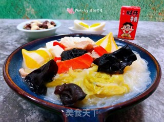 猪肉白菜海胆丸豆腐粉丝汤#白菜#的做法步骤：13