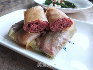 薄饼卷牛肉的做法步骤：9