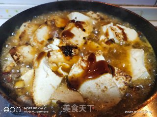 萝卜干烧豆腐的做法步骤：7