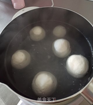 桂花蜜山药豆沙丸子的做法步骤：5