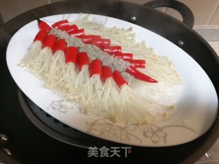 新年菜谱（六）年夜饭上的喜庆鞭炮金针菇的做法步骤：8